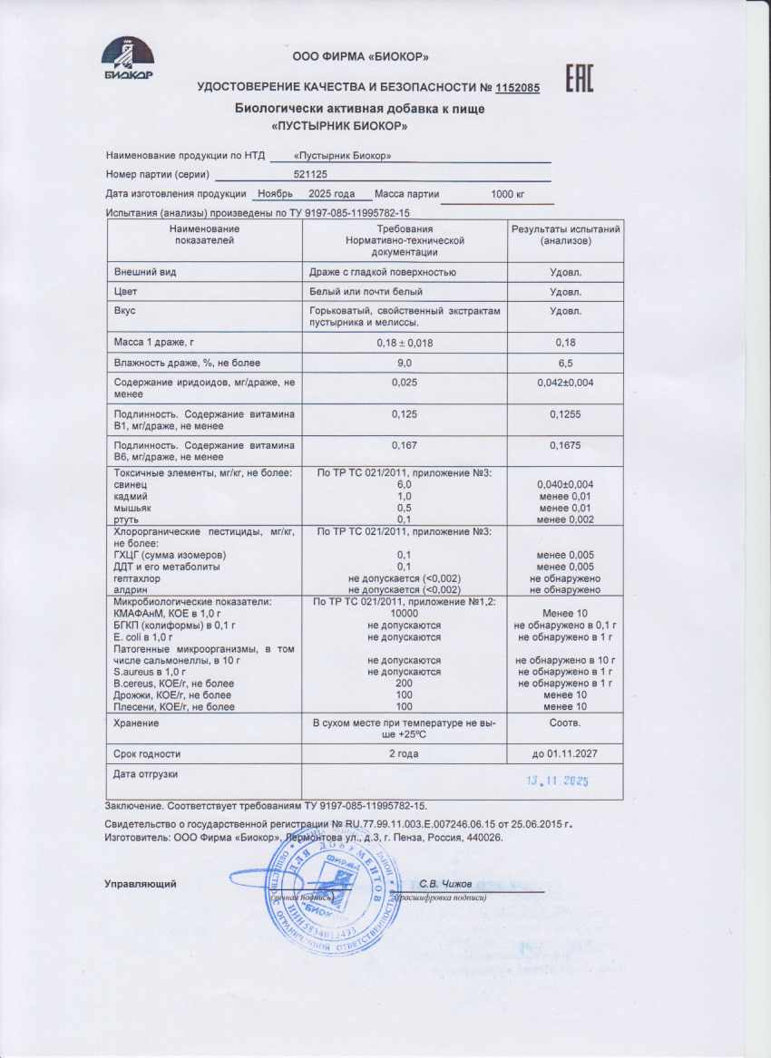 Паспорт №112025